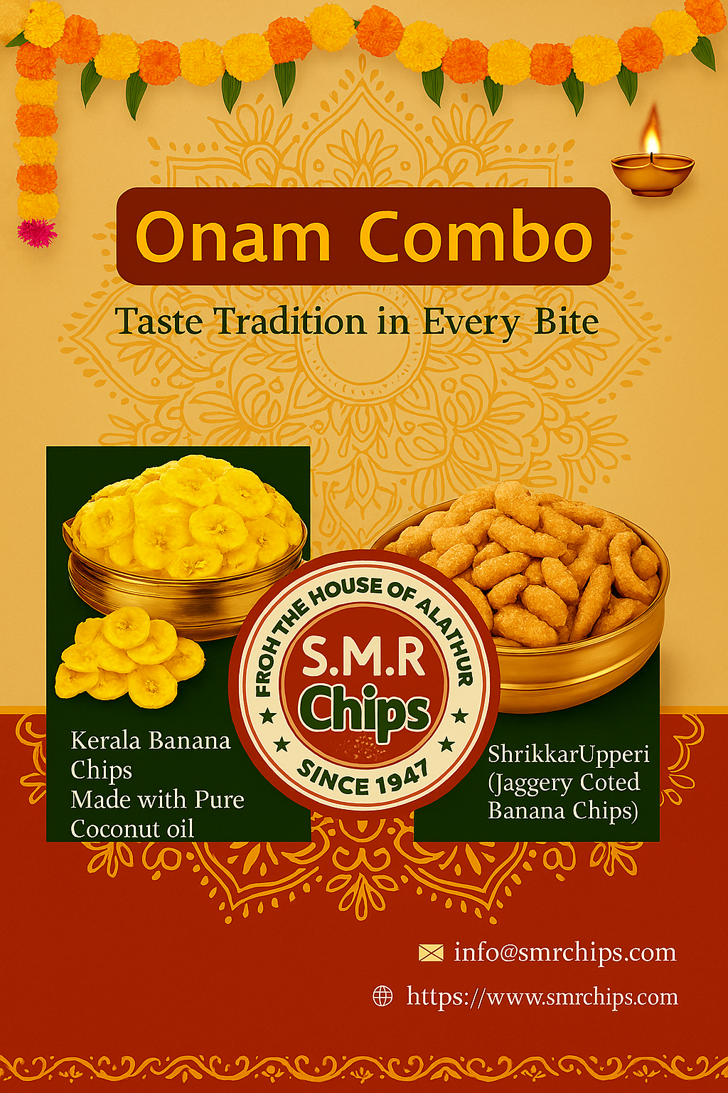 Onam Combo                         Banana Chips&SharkkaraUpperi