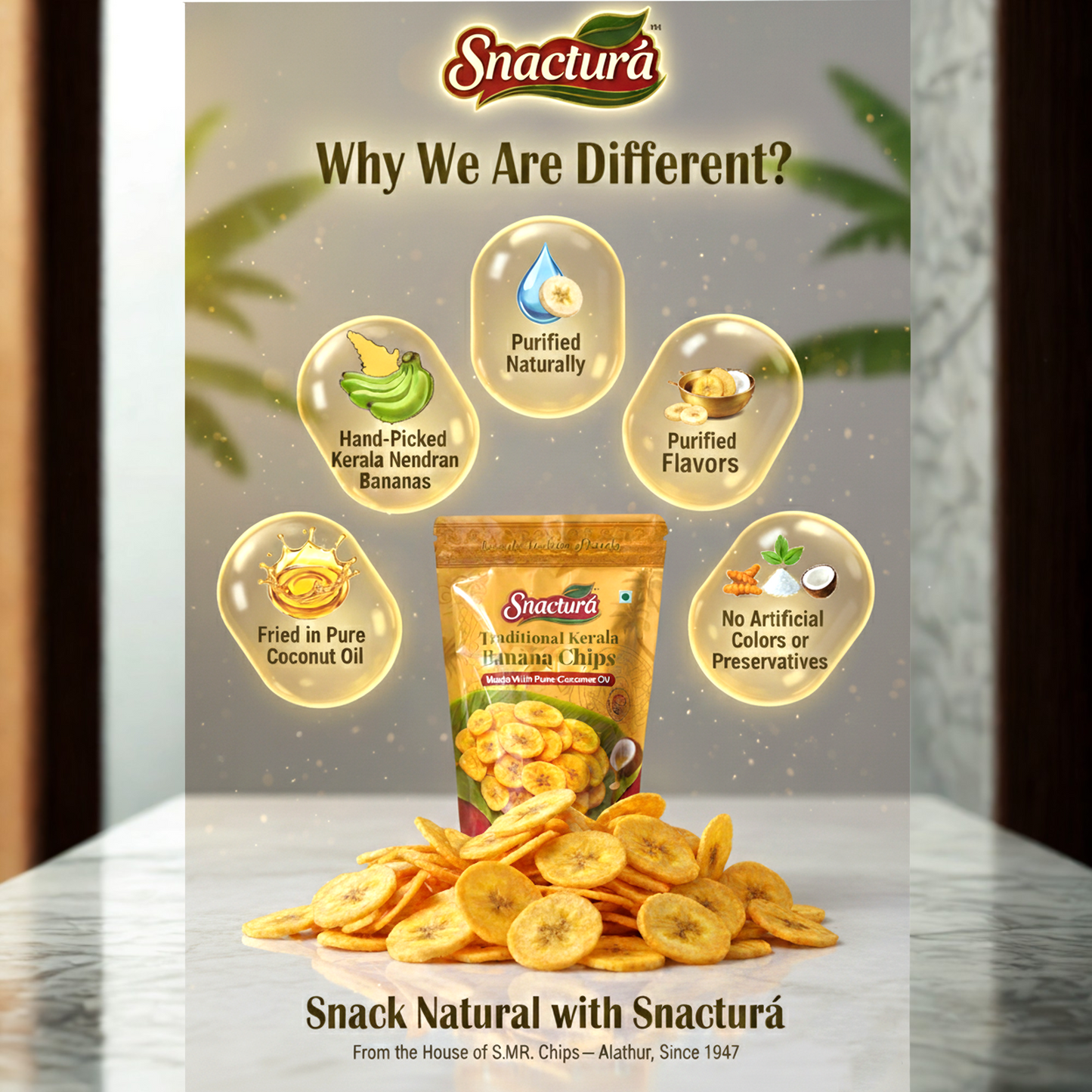 Traditional Kerala Banana Chips Combo Pack 100x3.(300g)